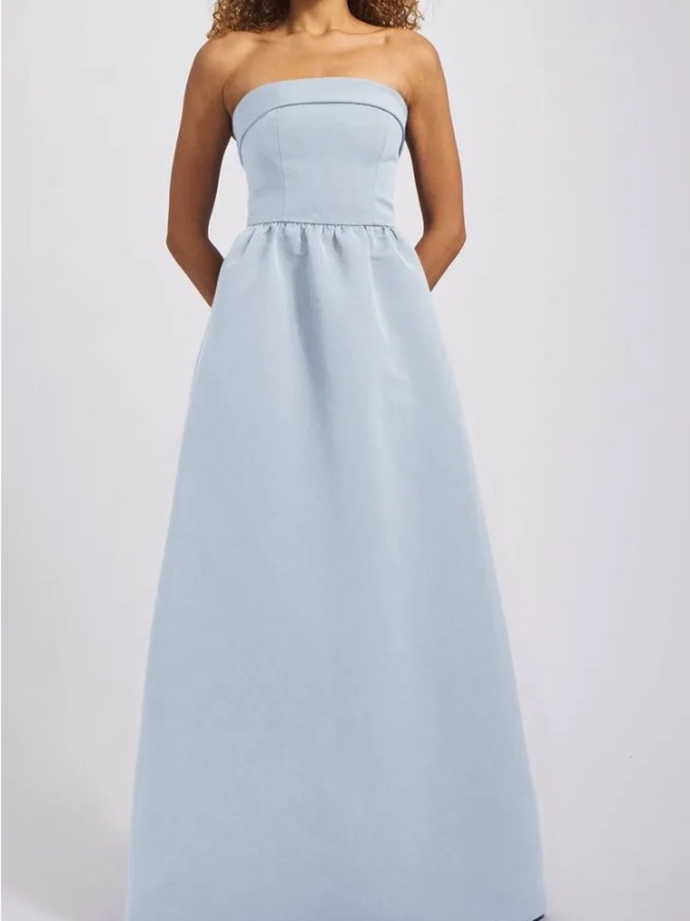 Amsale Rene GB104A Bridesmaid Dress - Ice